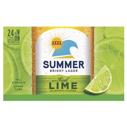 XXXX Summer Bright & Lime 330ml Carton