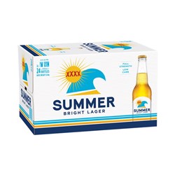 XXXX Summer Bright Stubbies 330ml Carton