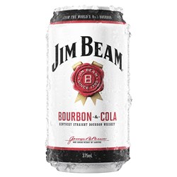 Jim Beam & Cola Cans 4.8% 375ml