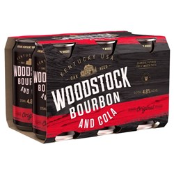 Woodstock Bourbon & Cola 375ml Cans