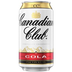 Canadian Club & Cola Cans 375ml