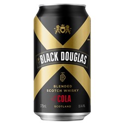 Black Douglas & Cola 375ml Can