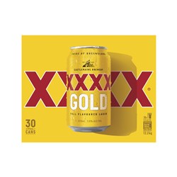 XXXX Gold Cans 375ml 30 Pack 