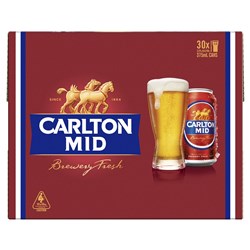 Carlton Mid Strength 30 Pack Cans