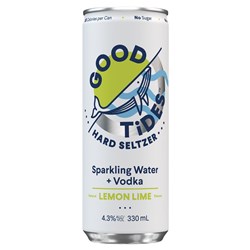 Good Tides Lemon/Lime Seltzer 330ml