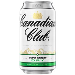 Canadian Club & Dry Zero 375ml Can