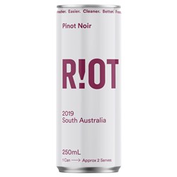 Riot Wine Co 2019 Pinot Noir 13.5% 250mL Can