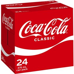 Coke Classic 24x375ml Can Cube