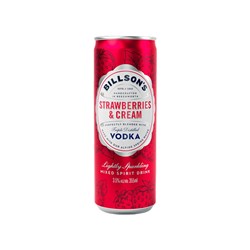 Billsons Vodka Strawberries & Cream 355ml Can