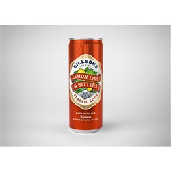 Billsons Classic Soda Lemon Lime & Bitters 355ml Can