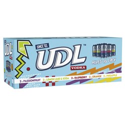 UDL VODKA MIXED 4% 10PK 375ml