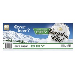 Canadian Club & Dry Zero 375ml 10pk Cans