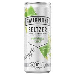 Smirnoff Seltzer Lime Vodka 250ml