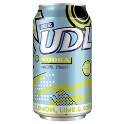 Udl Vdk Lemon & Lime Soda 4% 375ml