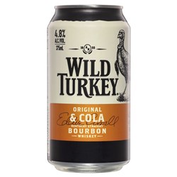 Wild Turkey & Cola 4.8% Can 375ml