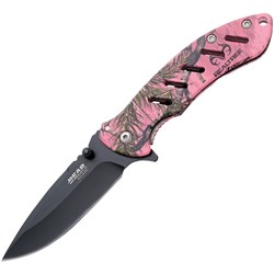 Bear Edge Brisk Framelock Knife Pink Camo